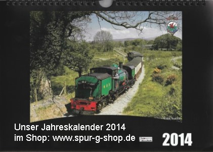 Unser Kalender mit 13 herrlichen Motiven von Schmalspurbahnen und Modellbahnen fr 2014
