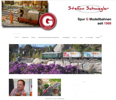 hier geht es zu Stefan Schweglers Seiten fr gebrauchte Gartenbahnen und Neuware ausgesuchter Hersteller. 