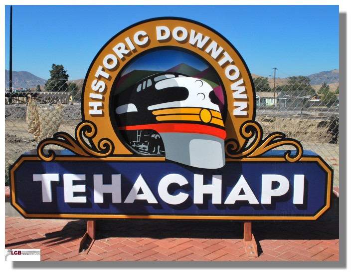 Hinweisschild fr die Altstadt von Tehachapi in Californien. Einfach sehenswert. Bild vom Oktober 2008 - Stefan M. Khnlein  